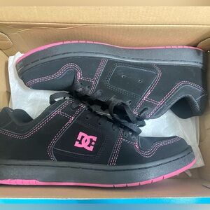 DC women’s Black and Pink Low-Top Skate Sneakers